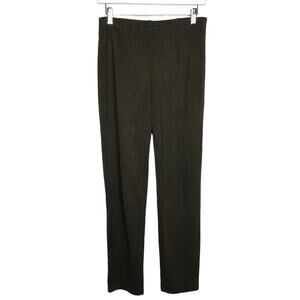 J‎ Jill Womens Size Small Ponte Slim Leg Pants Tan Black Pattern Pull On Stretch